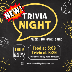 Trivia Night @ Setter Ridge Vineyards | Kutztown | Pennsylvania | United States