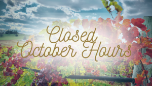 Closed - October Hours