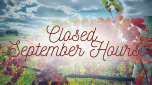 Closed - September Hours